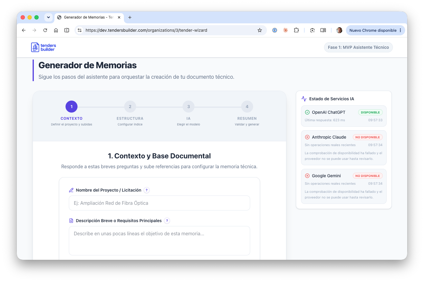 Generador de memorias con IA